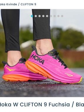 HOKA Clifton 9 'Fuchsia Black' Women’s Clifton Running Shoes Size 7
